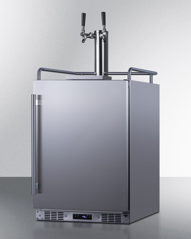 24" Wide Built-In Outdoor Beer & Coffee Kegerator SBC683OSTWINCFB