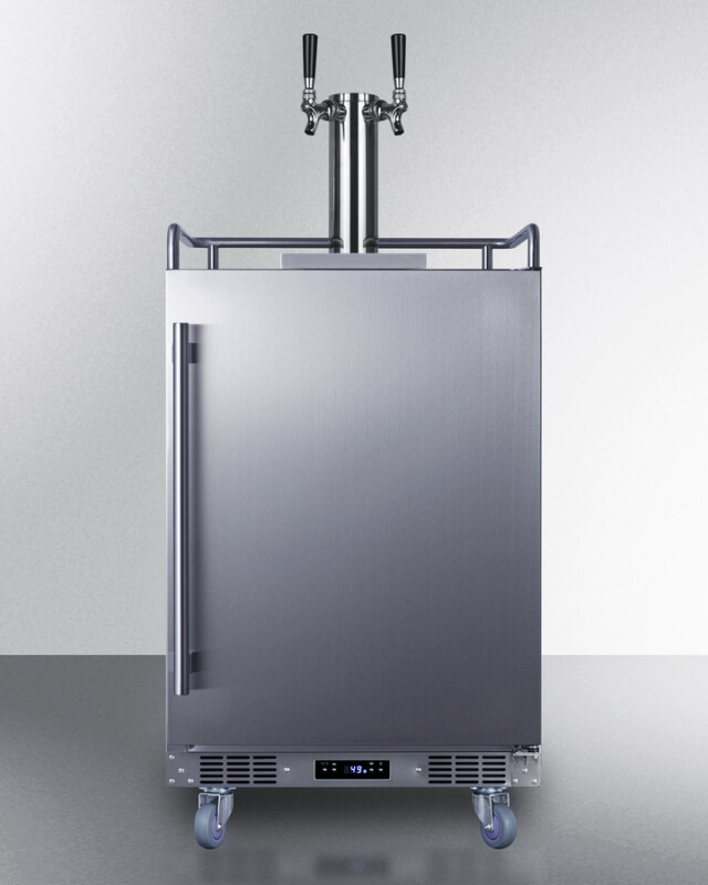 24" Wide Built-In Outdoor Beer & Coffee Kegerator SBC683OSTWINCFB