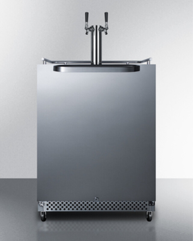 24" Wide Built-In Outdoor Cold Brew Coffee Kegerator SBC695OSCFTWIN