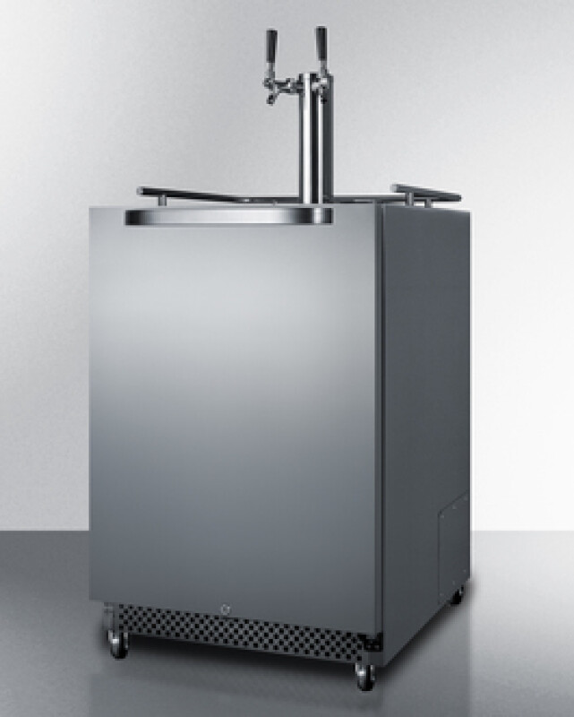 24" Wide Built-In Outdoor Cold Brew Coffee Kegerator SBC695OSCFTWIN