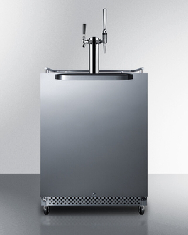 24" Wide Built-In Outdoor Cold Brew/Nitro-Infused Coffee Kegerator SBC695OSCMTWIN