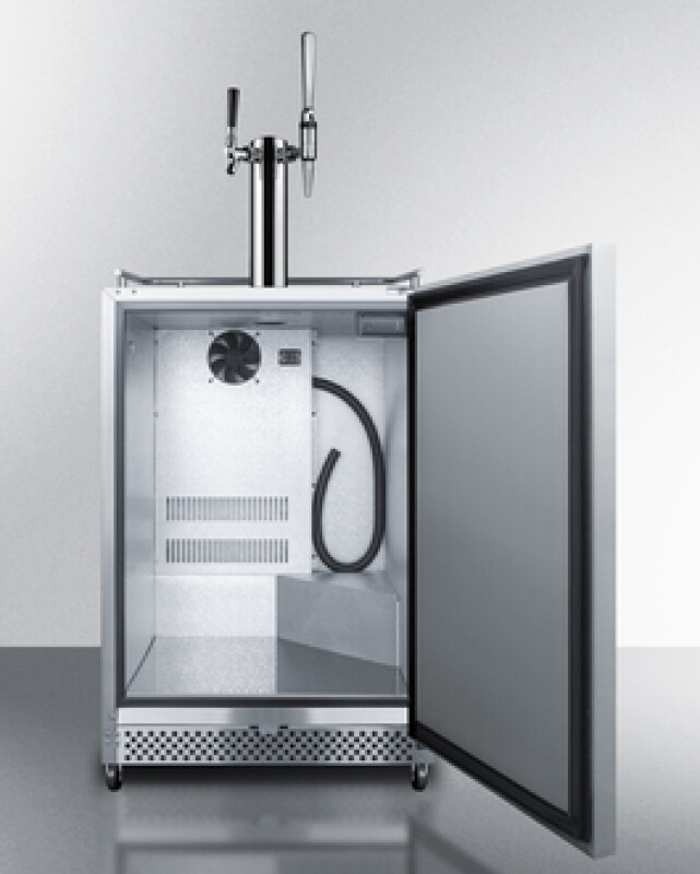 24" Wide Built-In Outdoor Cold Brew/Nitro-Infused Coffee Kegerator SBC695OSCMTWIN