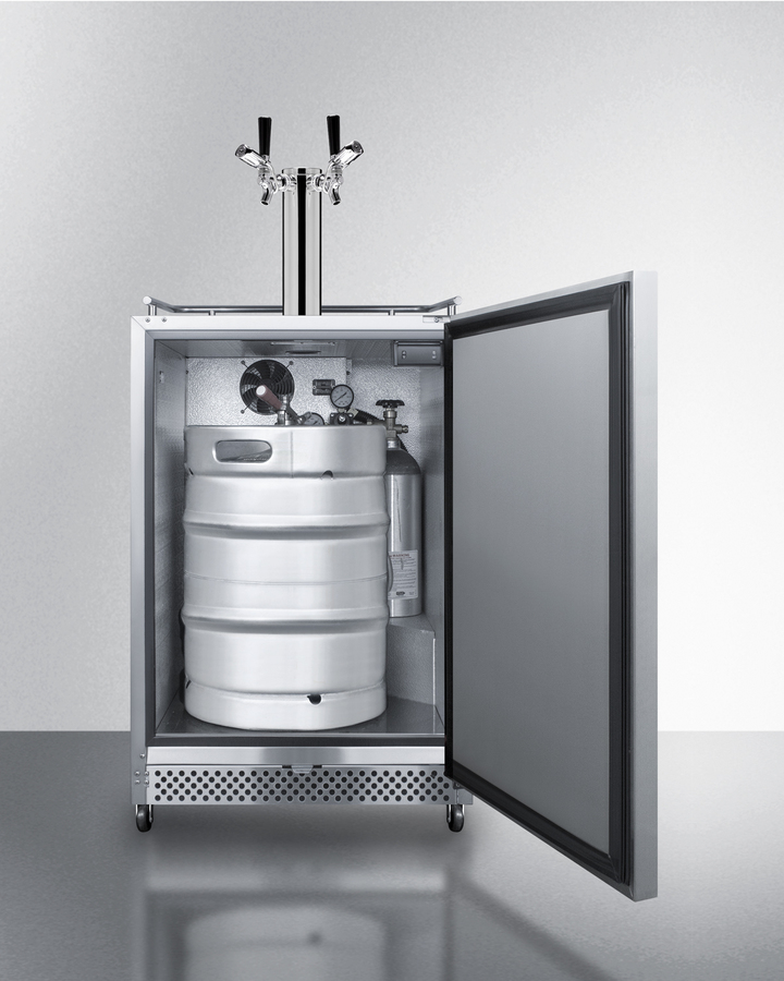 24" Wide Built-In Outdoor Kegerator with TapLocks SBC695OSTWINTL