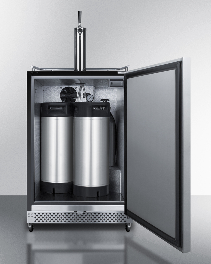 24" Wide Built-In Outdoor Cold Brew Coffee Kegerator SBC696OSCF
