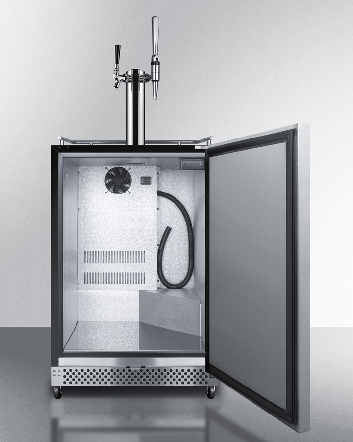 24" Wide Built-In Outdoor Cold Brew/Nitro Coffee Kegerator SBC696OSCMTWIN
