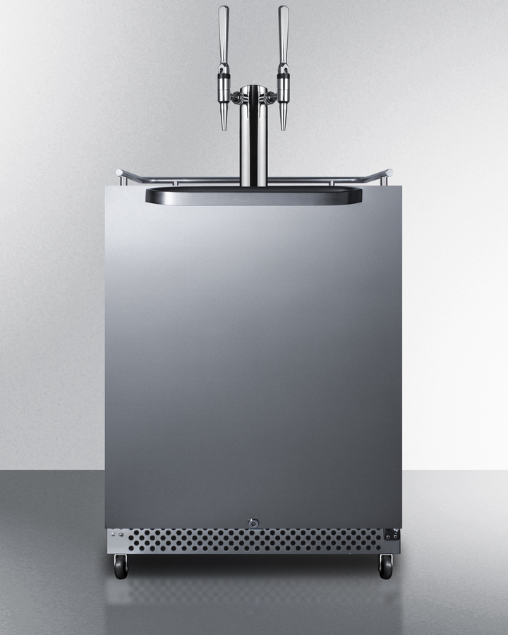 24" Wide Built-In Outdoor Nitro Coffee Kegerator SBC696OSNCFTWIN