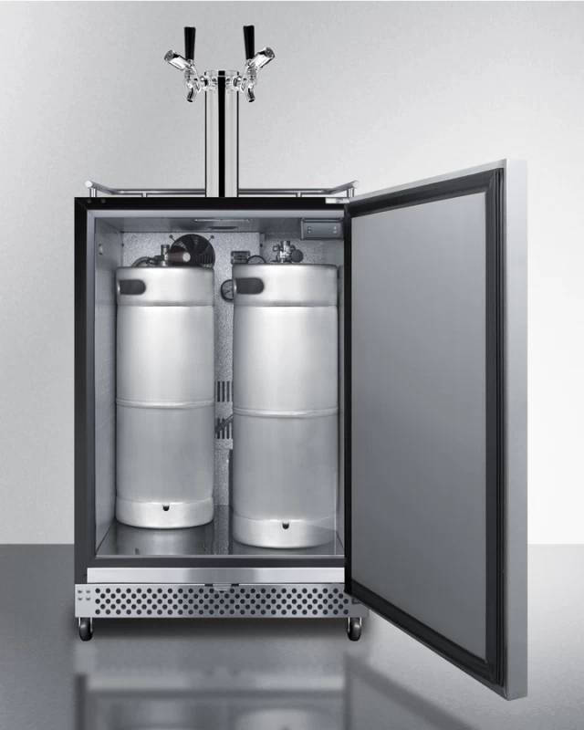 24" Wide Built-In Outdoor Kegerator with TapLocks SBC696OSTWINTL