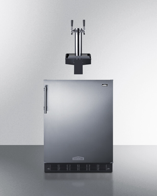 24" Wide Built-In Floating Tap Cold Brew Kegerator SBC7BRSFLTWCFADA