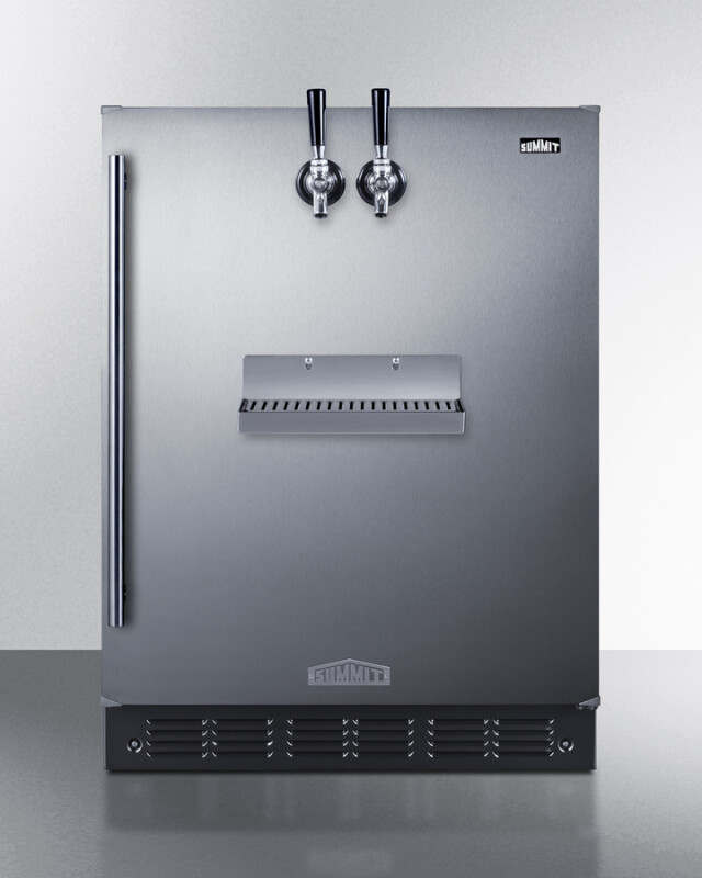 24" Wide Front Tap Built-In Beer Kegerator, ADA-Compliant SBC7BRSFRTPADA