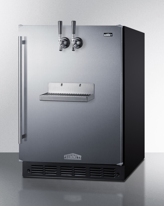 24" Wide Front Tap Built-In Beer Kegerator, ADA-Compliant SBC7BRSFRTPADA