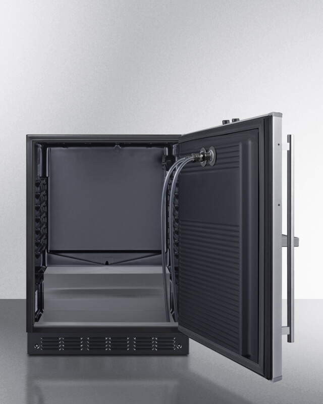 24" Wide Front Tap Built-In Beer Kegerator, ADA-Compliant SBC7BRSFRTPADA