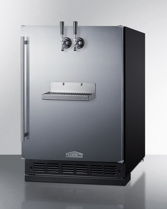 24" Wide Front Tap Built-In Cold Brew Coffee Kegerator SBC7BRSFRTPCF