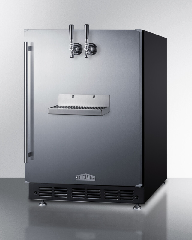 24" Wide Front Tap Built-In Cold Brew Coffee Kegerator SBC7BRSFRTPCF