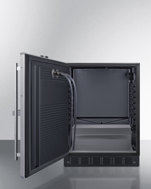 24" Wide Front Tap Built-In Cold Brew Coffee Kegerator, ADA-Compliant SBC7BRSFRTPCFADALHD