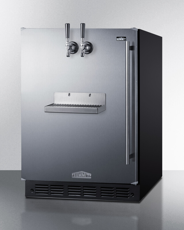 24" Wide Front Tap Built-In Cold Brew Coffee Kegerator, ADA-Compliant SBC7BRSFRTPCFADALHD