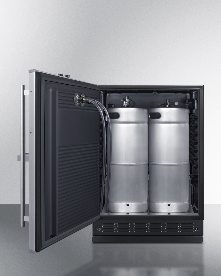 24" Wide Front Tap Built-In Beer Kegerator SBC7BRSFRTPLHD