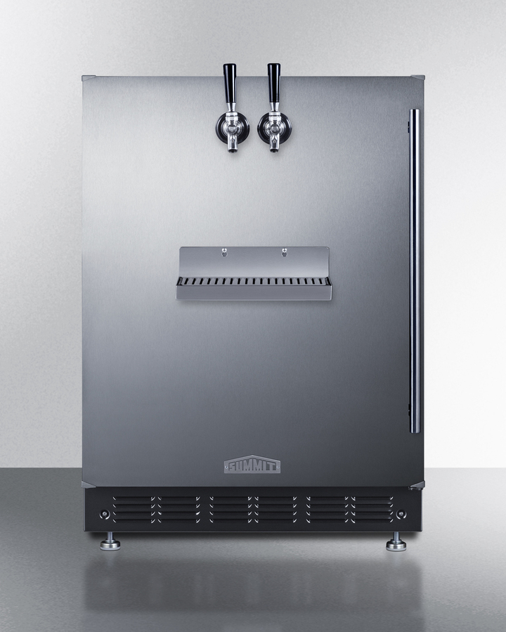 24" Wide Front Tap Built-In Beer Kegerator SBC7BRSFRTPLHD