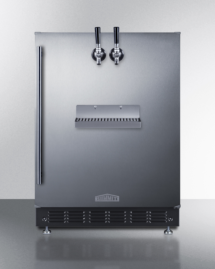 24" Wide Front Tap Built-In Beer Kegerator SBC7BRSFRTP
