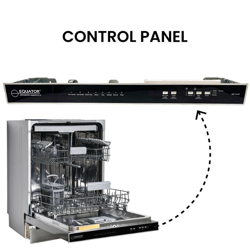 24 in 2440 Dishwasher Top Control 3rd Rack 15 place 3.4g QUIET 51 dB 110V EStar SBT2440