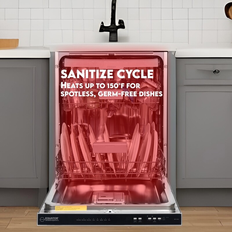 24 in 2440 Dishwasher Top Control 3rd Rack 15 place 3.4g QUIET 51 dB 110V EStar SBT2440