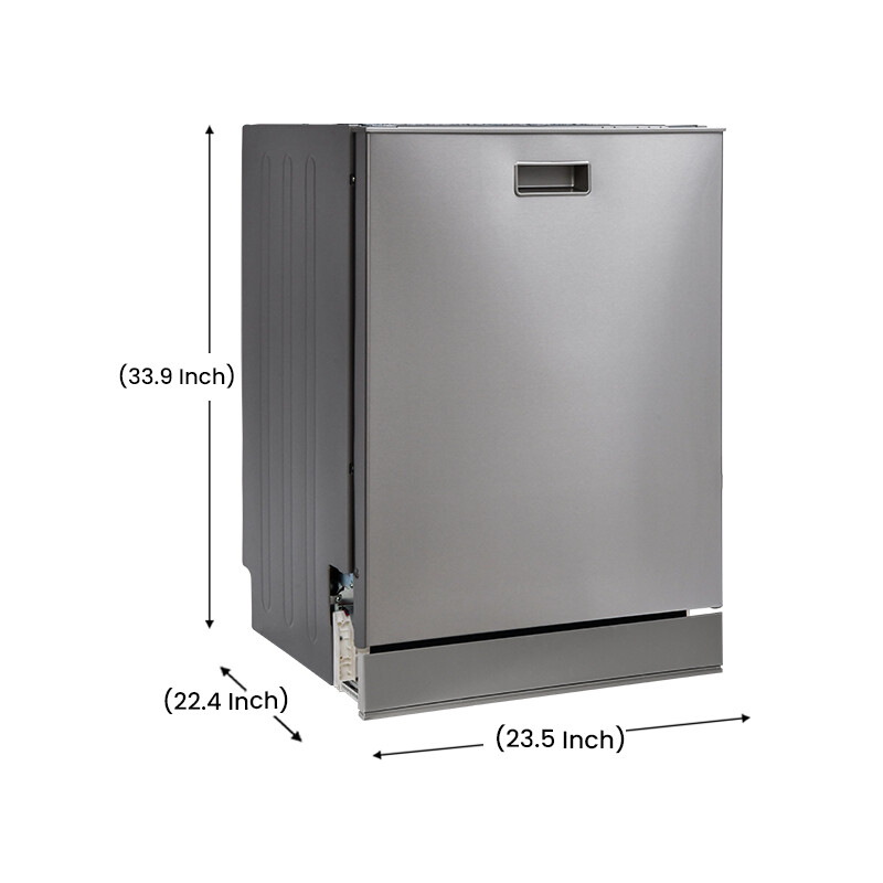 24 in 2440 Dishwasher Top Control 3rd Rack 15 place 3.4g QUIET 51 dB 110V EStar SBT2440