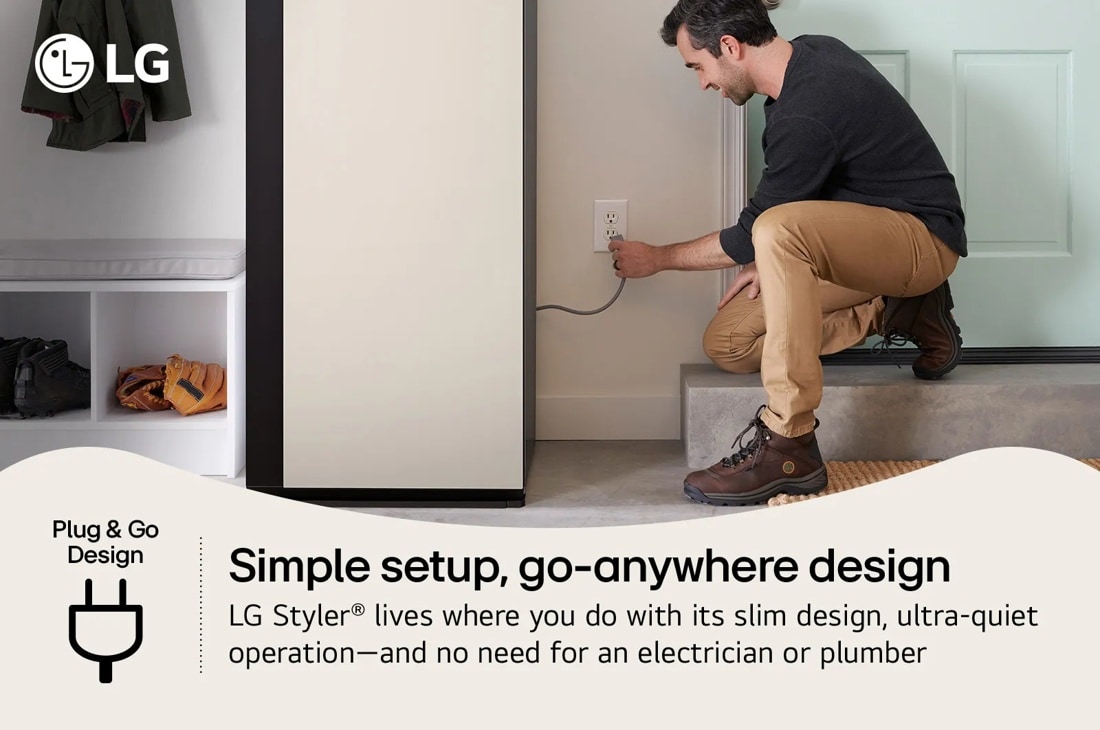 LG Styler® Smart Steam Closet with Dual TrueSteam® Technology and Dynamic MovingHanger™ view 9