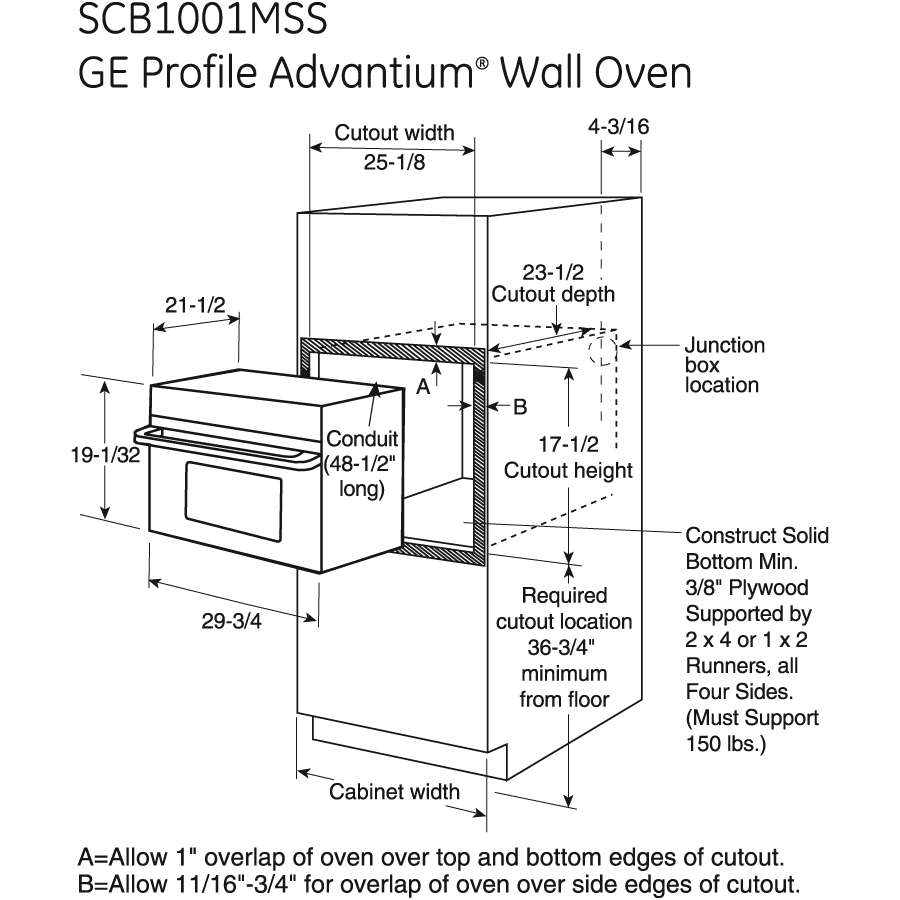 Advantium 1.6 Cu. Ft. Wall Oven SCB1001MSS
