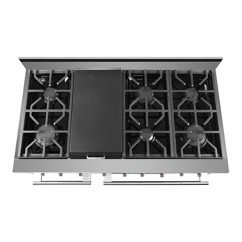 SC Dual Fuel Range Series- Professional Style Dual Fuel Gas Range with 6 German Sealed Burner and Convection Fan, 36 inch SCD3611