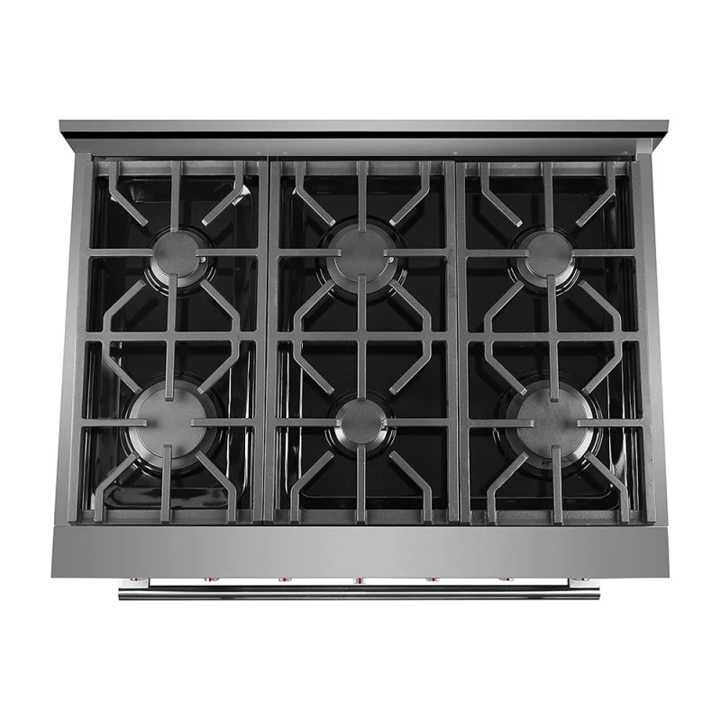 SC Dual Fuel Range Series- Professional Style Dual Fuel Gas Range with 6 German Sealed Burner and Convection Fan, 48 inch SCD4811