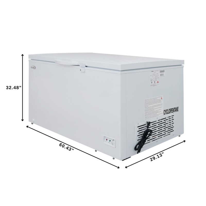 60 in. Commercial Chest Freezer 15.9 cu ft SCF16C
