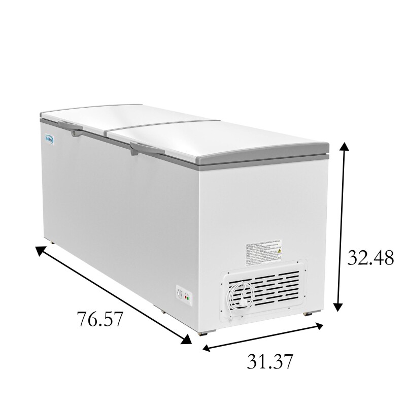 77 in. Commercial Chest Freezer 24 cu ft SCF24C