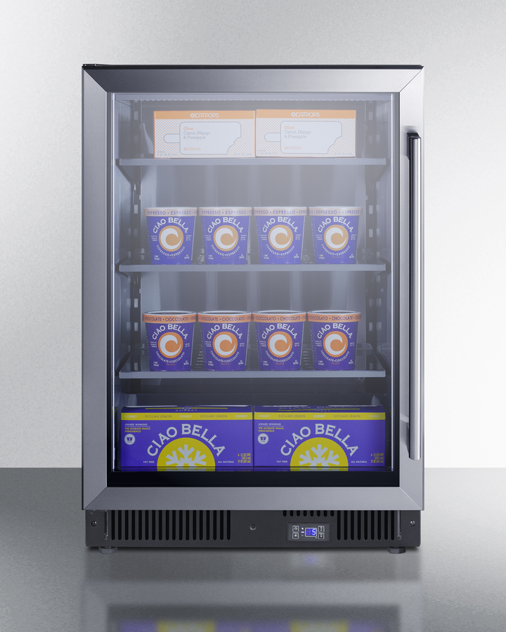 24" Wide Commercial Display Freezer view 5