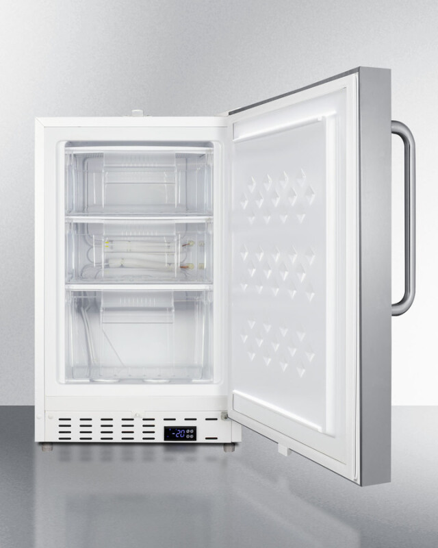 20" Wide Built-In Commercial All-Freezer, ADA Compliant SCF505SSTBADA