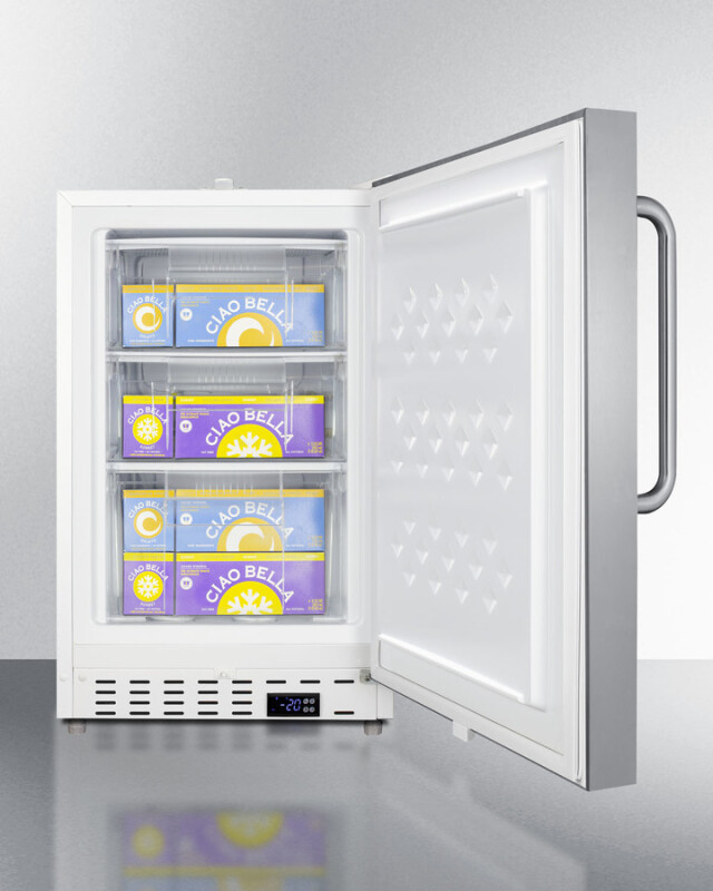 20" Wide Built-In Commercial All-Freezer, ADA Compliant SCF505SSTBADA