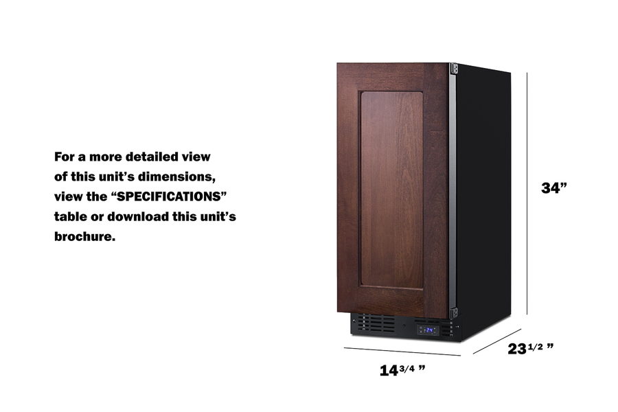 15" Built-In All-Freezer (Panel Not Included) SCFF1533BIF