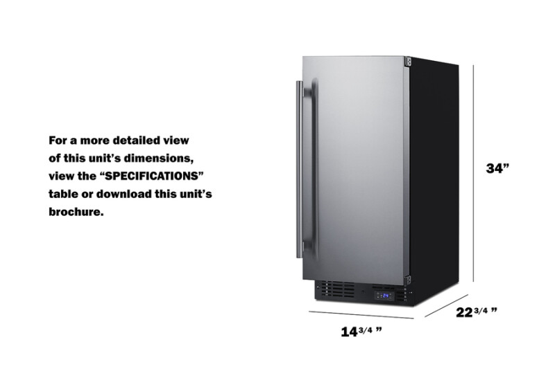 15" Built-In All-Freezer view 7
