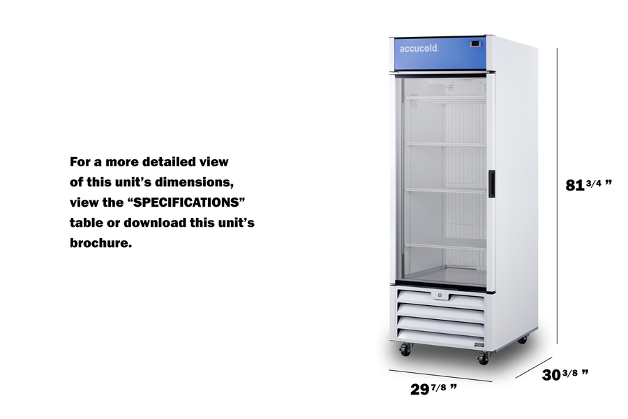 30" Wide Upright All-Freezer SCFF262GLH