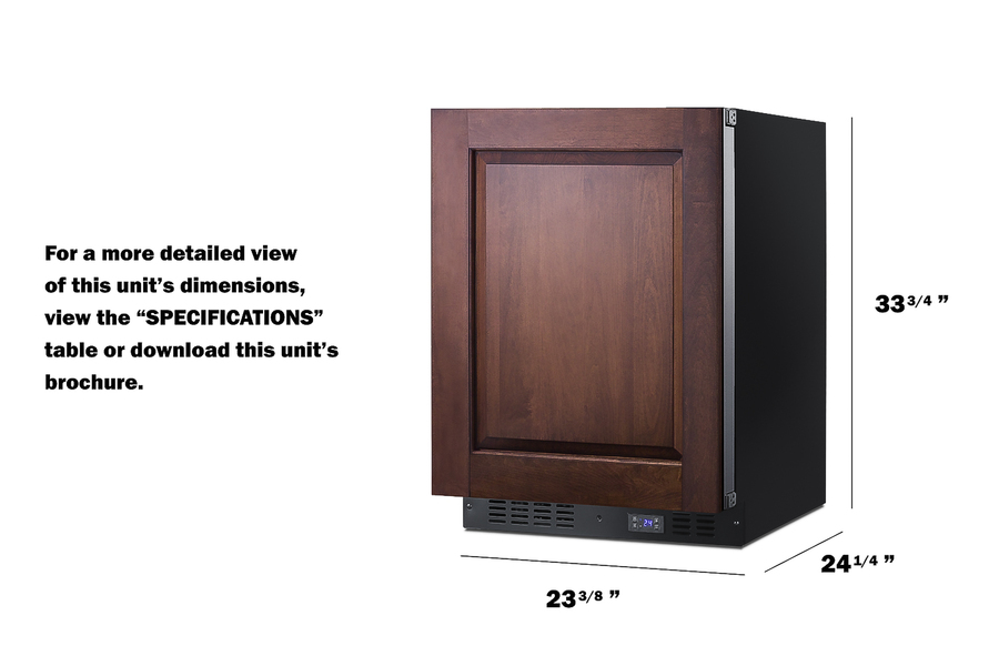 24" Wide Built-In All-Freezer (Panel Not Included) SCFF53BIF