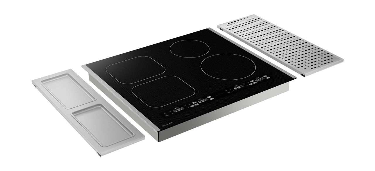 24 In. Induction Cooktop With Side Accessories view 4