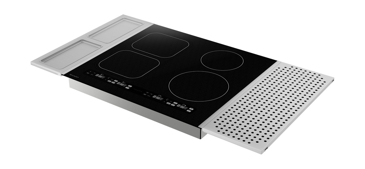 24 In. Induction Cooktop With Side Accessories view 3