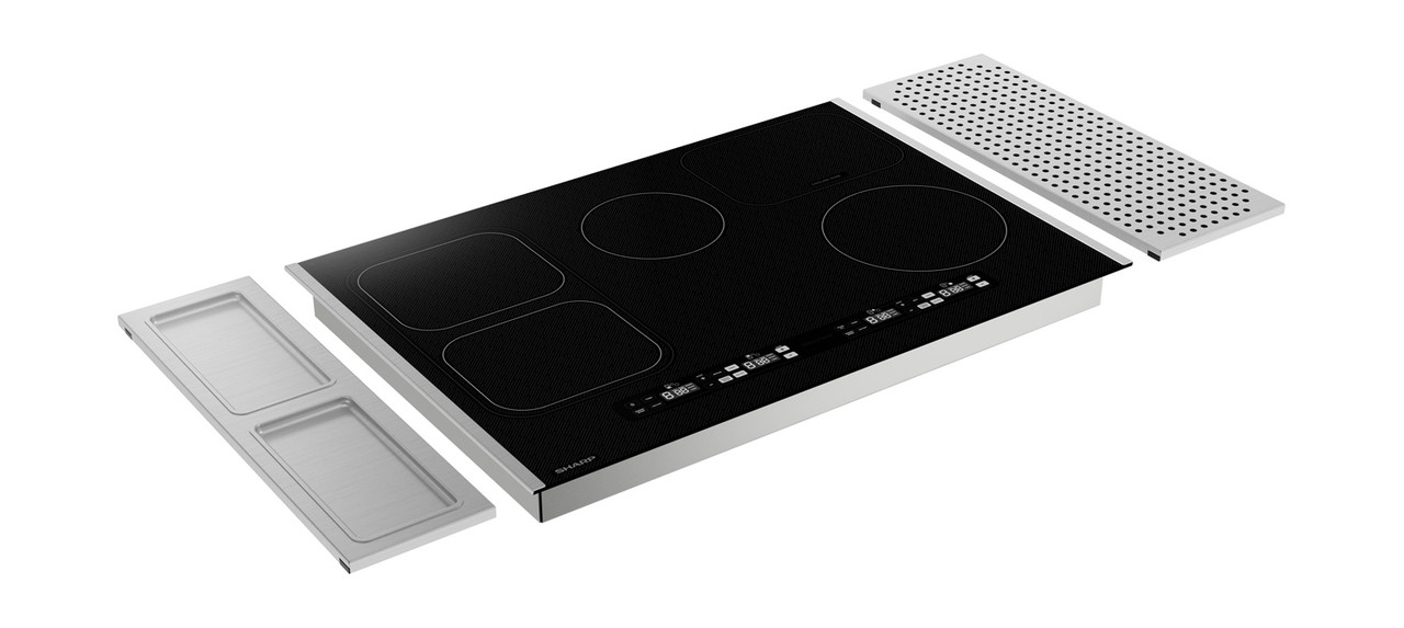 30 In. Induction Cooktop With Side Accessories view 4