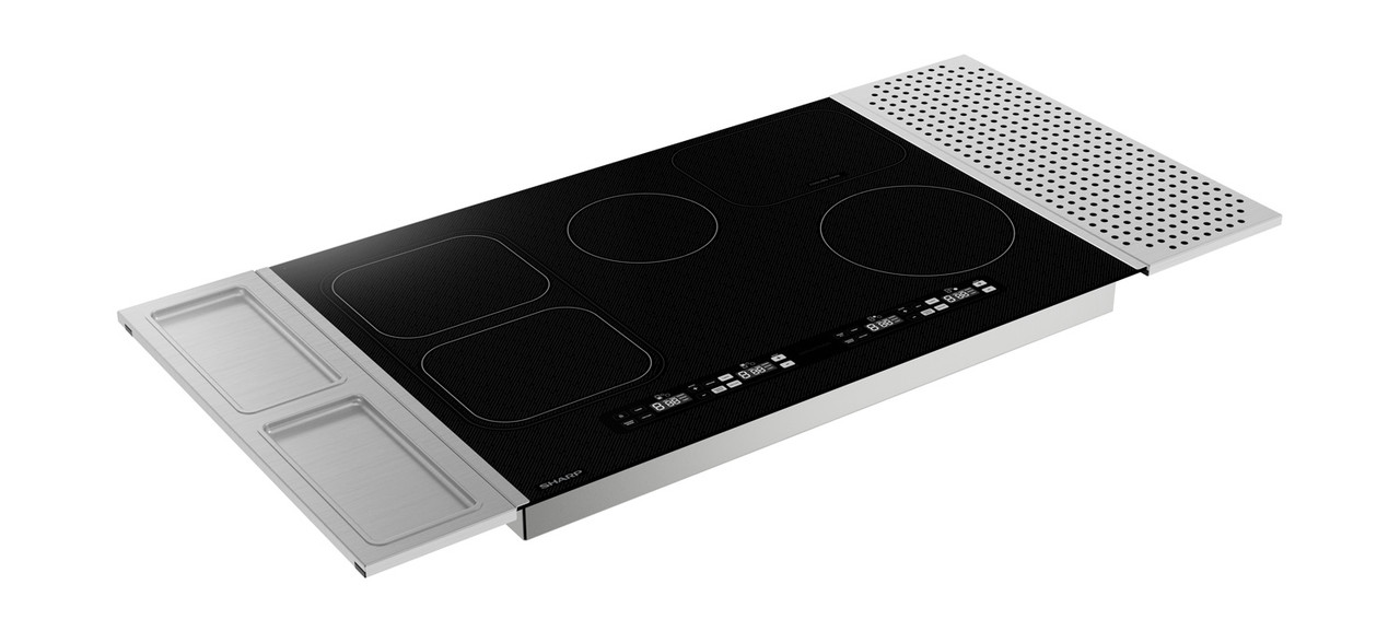 30 In. Induction Cooktop With Side Accessories view 3