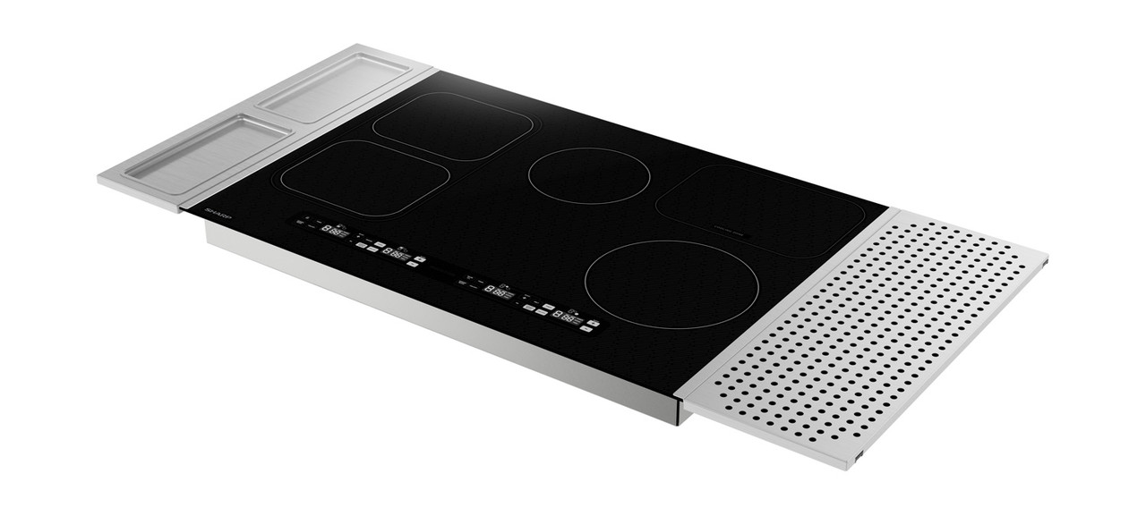 30 In. Induction Cooktop With Side Accessories view 2