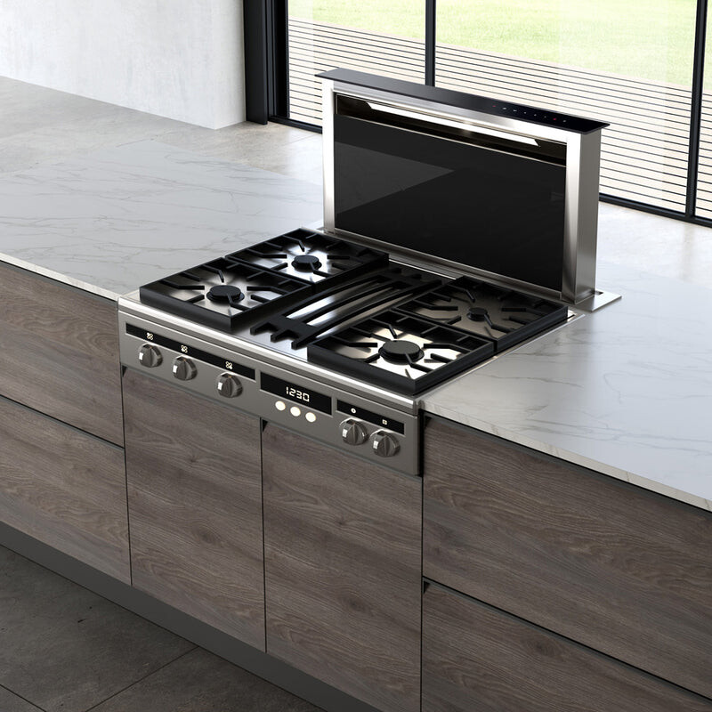 Scirocco Lux 30" Downdraft Range Hood SCLX3015BKNBB