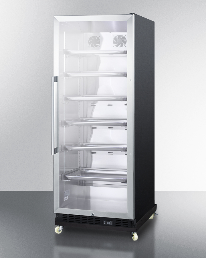 24" Wide Mini Reach-In Beverage Center with Dolly SCR1156RI