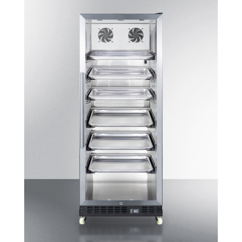 24" Wide Mini Reach-In Beverage Center with Dolly SCR1156RI