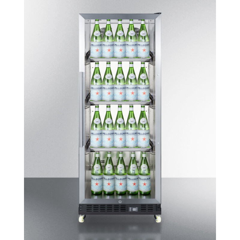 24" Wide Mini Reach-In Beverage Center with Dolly SCR1156RI