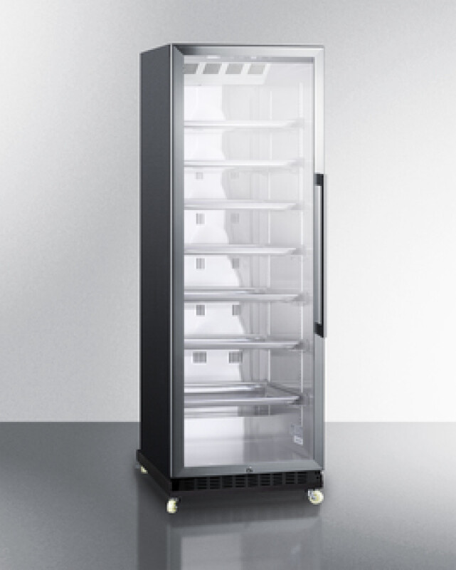 24" Wide Mini Reach-In Beverage Center with Dolly SCR1401LHRI