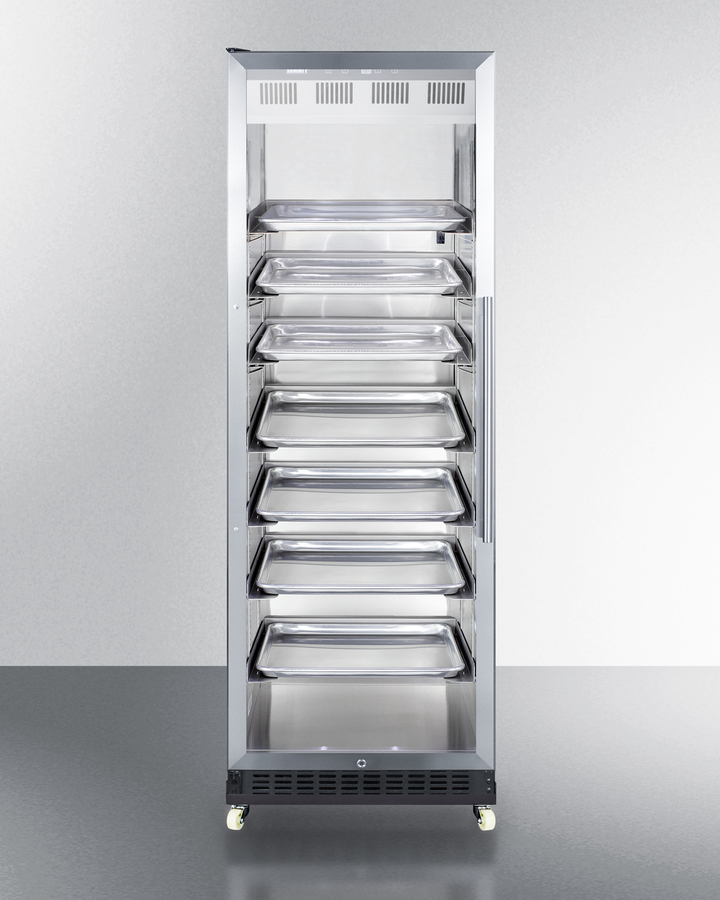 24" Wide Mini Reach-In Beverage Center with Dolly SCR1401LHRICSS