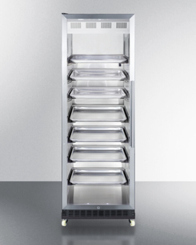 24" Wide Mini Reach-In Beverage Center with Dolly SCR1401LHRICSS